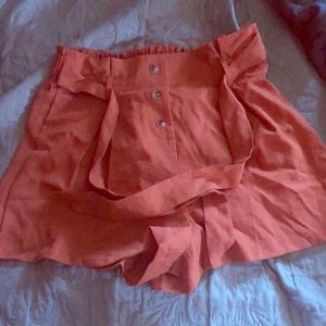 Burnt orange summer shorts